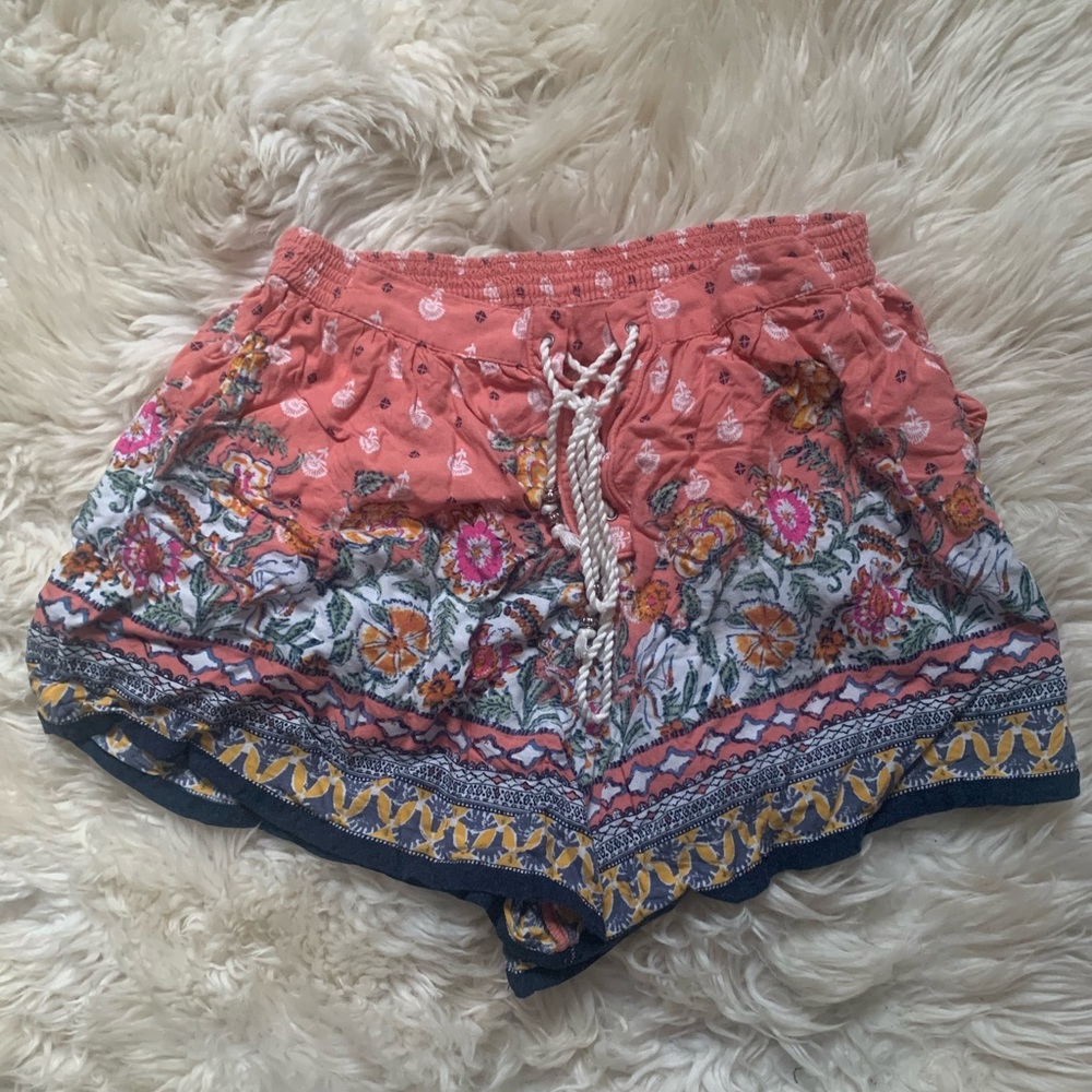 Abercrombie and Fitch Pink Floral Shorts Size S